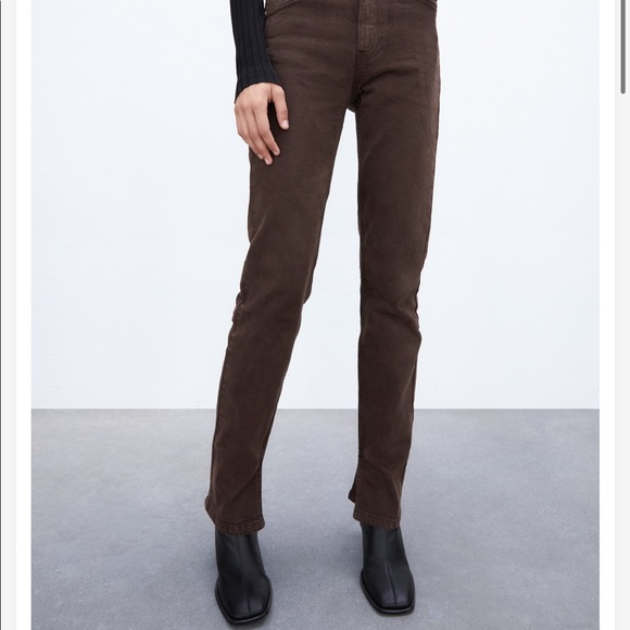 ZARA BROWN JEANS - Picture 6 of 11